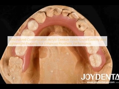 Tùy chỉnh tùy chỉnh răng giả Acrylic kết thúc độ đàn hồi tốt và tính chất nhẹ để tăng hiệu suất giả