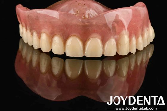 Tương thích sinh học tốt Tùy chỉnh hoàn thiện răng giả Acrylic cho các giải pháp nhẹ và bền